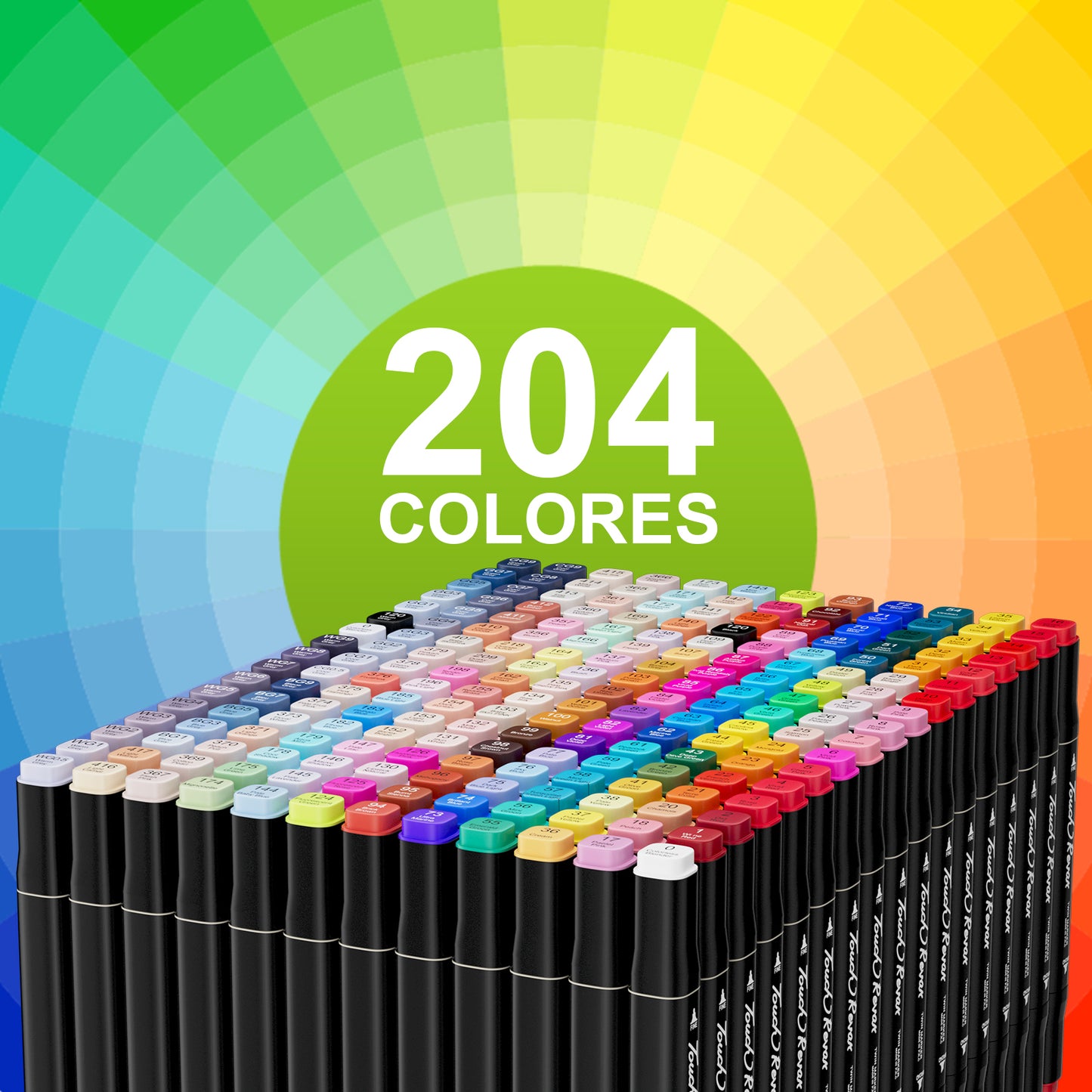 GURIGHT 204 Dual-Tip Markers – Watercolor, Coloring Set