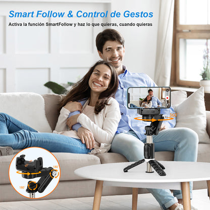 KOSCHEAL Q18 Phone Stabilizer – Fill Light, 360° Rotation
