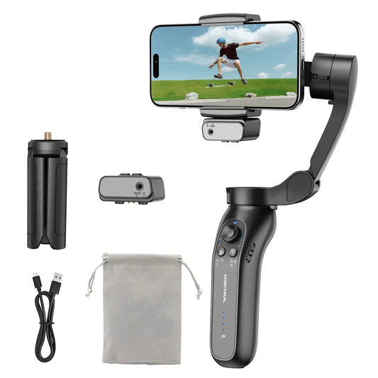 KOSCHEAL L7Bpro puls AI Tracking Gimbal for Smartphones with Fill Light