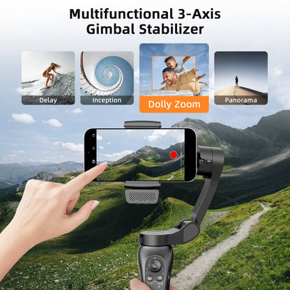 KOSCHEAL L7Bpro puls AI Tracking Gimbal for Smartphones with Fill Light
