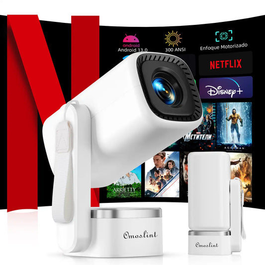 Smart Mini Projector with Auto Keystone, 300 ANSI & Integrated App