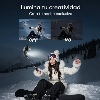 Koscheal A6 Gimbal Stabilizer with Fill Light