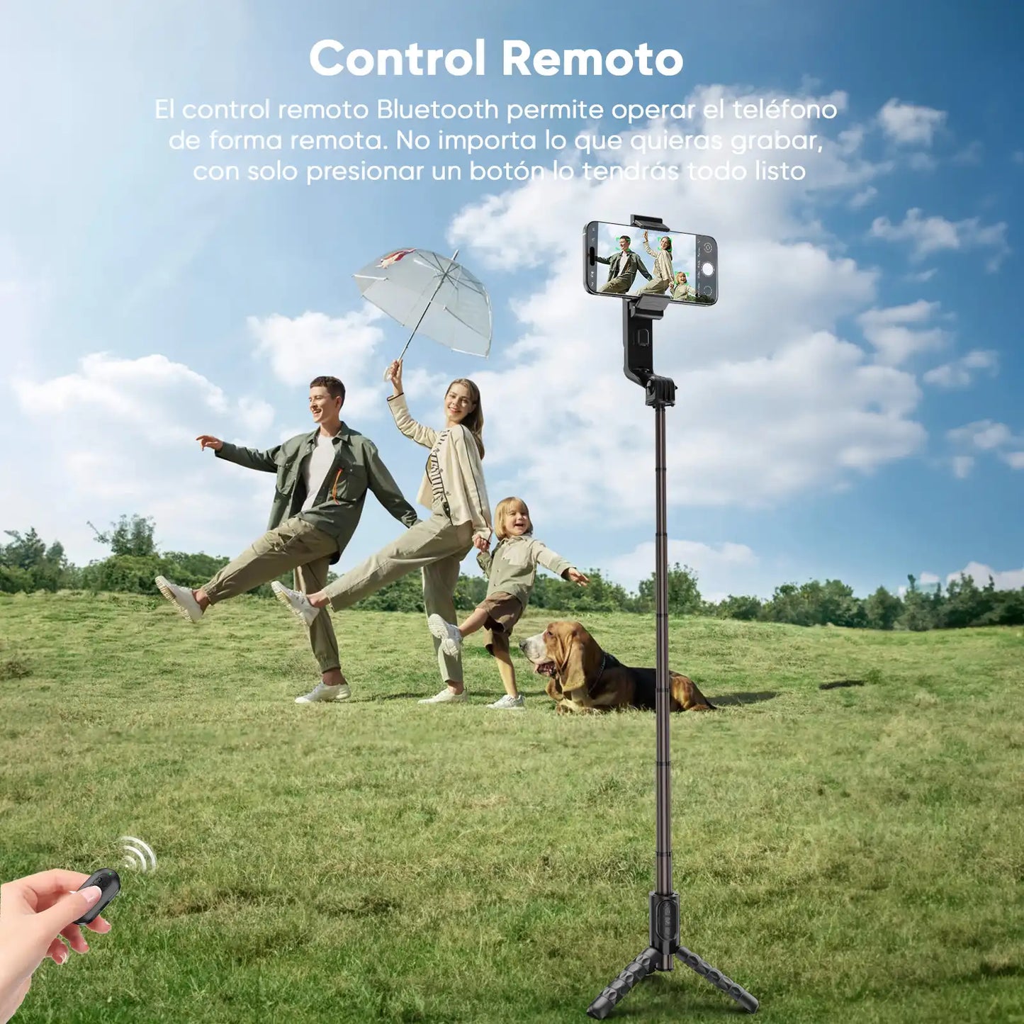 Koscheal A6 Gimbal Stabilizer with Fill Light