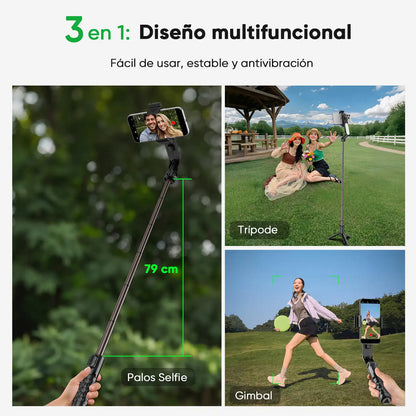 Koscheal A6 Gimbal Stabilizer with Fill Light