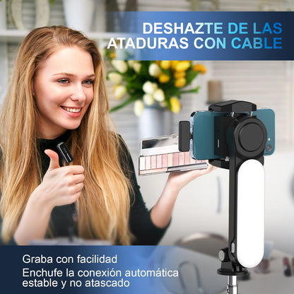 KOSCHEAL Wireless Lavalier Mic for iPhone/Android
