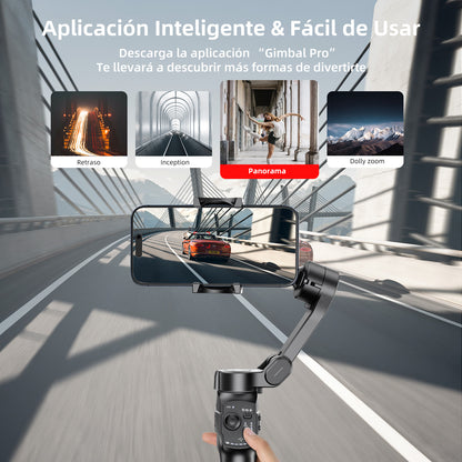 Estabilizador de cardán L9 Lite para iPhone, KOSCHEAL estabilizador de 3 ejes de celular, sistema de actualización profesional 9.0, con rueda de enfoque, grabación con seguimiento inteligente,