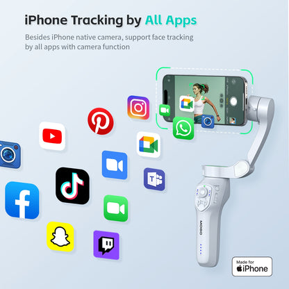 MOGO Seguimiento Facial Inteligente Gimbal Para iPhone