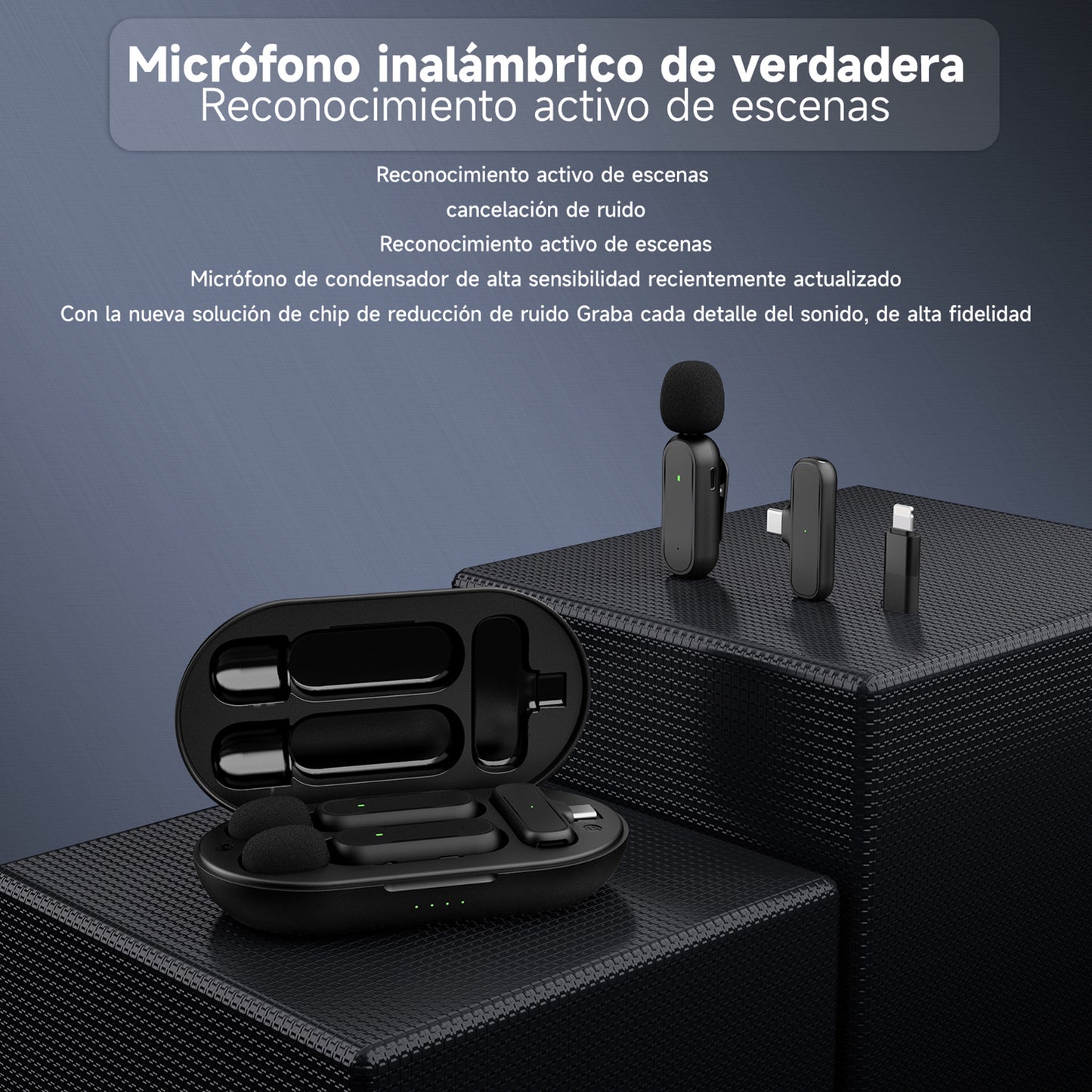 KOSCHEAL Wireless Mic for iPhone/Android – Vlog/YouTube