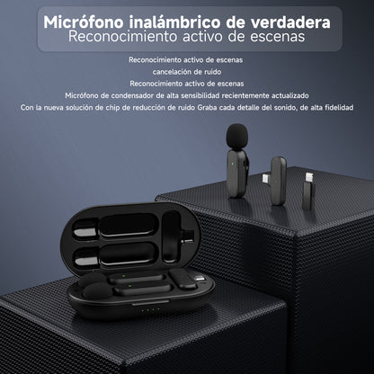 KOSCHEAL Wireless Mic for iPhone/Android – Vlog/YouTube