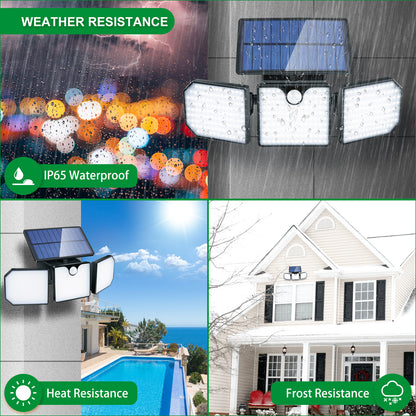 KOSCHEAL Solar Flood Light – 226LED, Motion Sensor, 3 Modes