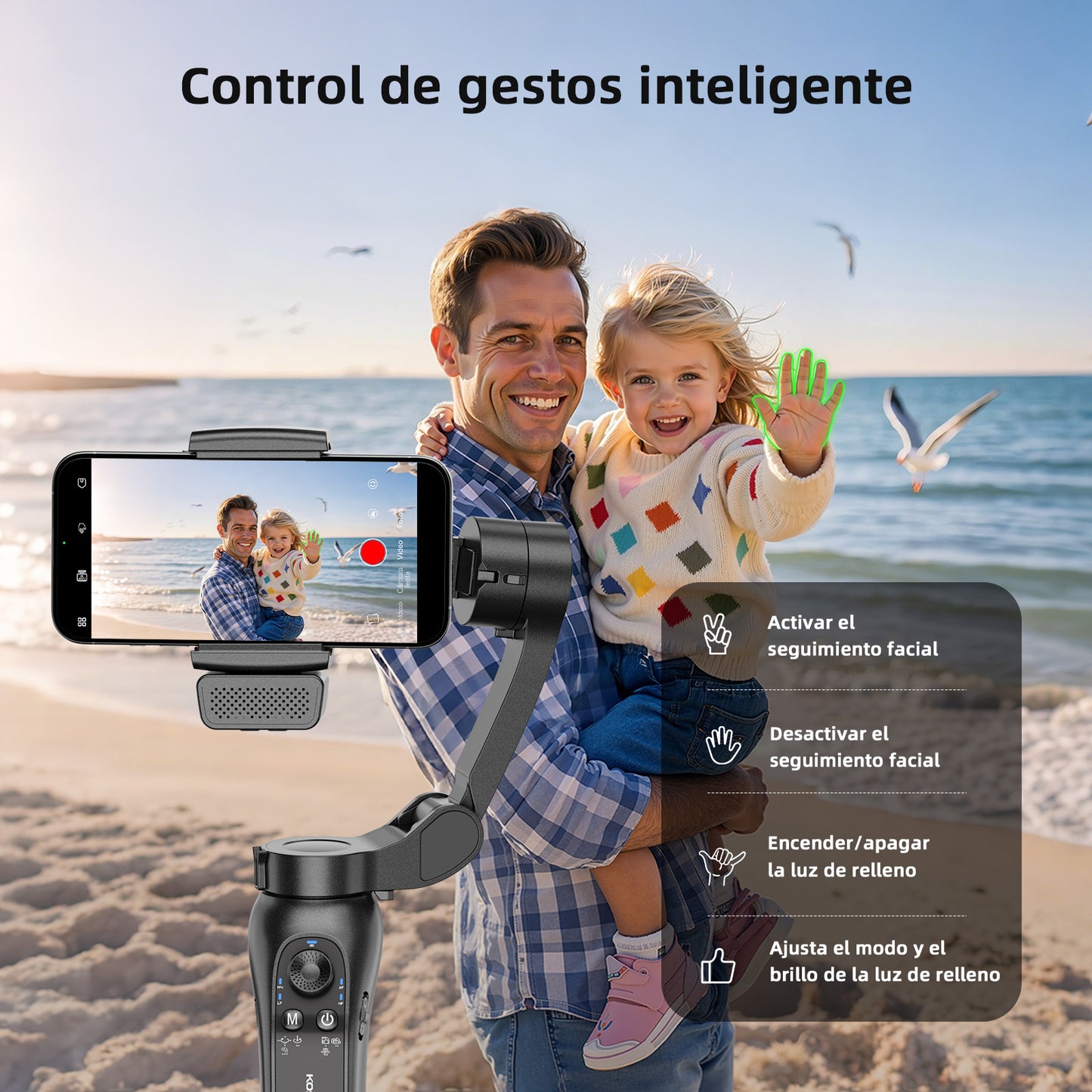 KOSCHEAL L7Bpro puls AI Estabilizador para Celular