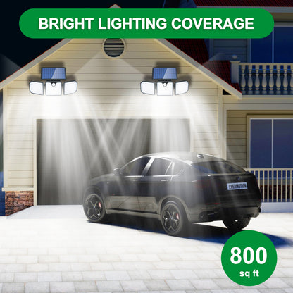 KOSCHEAL Solar Flood Light – 226LED, Motion Sensor, 3 Modes