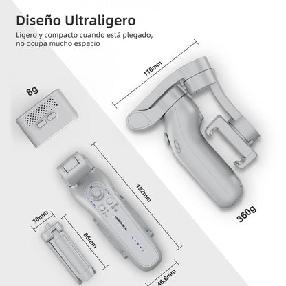 KOSCHEAL L7B 3-Axis Gimbal Stabilizer - Smart Tracking & 4 Pro Modes